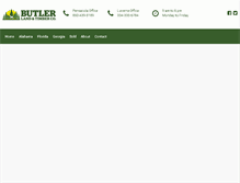 Tablet Screenshot of butlerlandandtimber.com